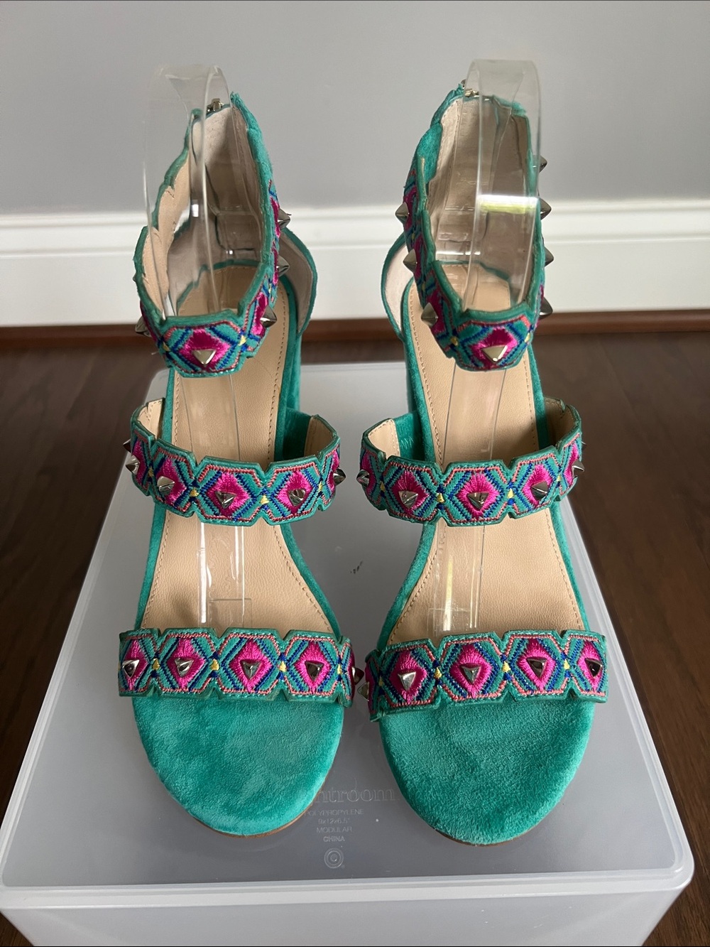 Botkier New York Gigi Embellished Ankle
Strap Sandal. - Picture 4 of 14